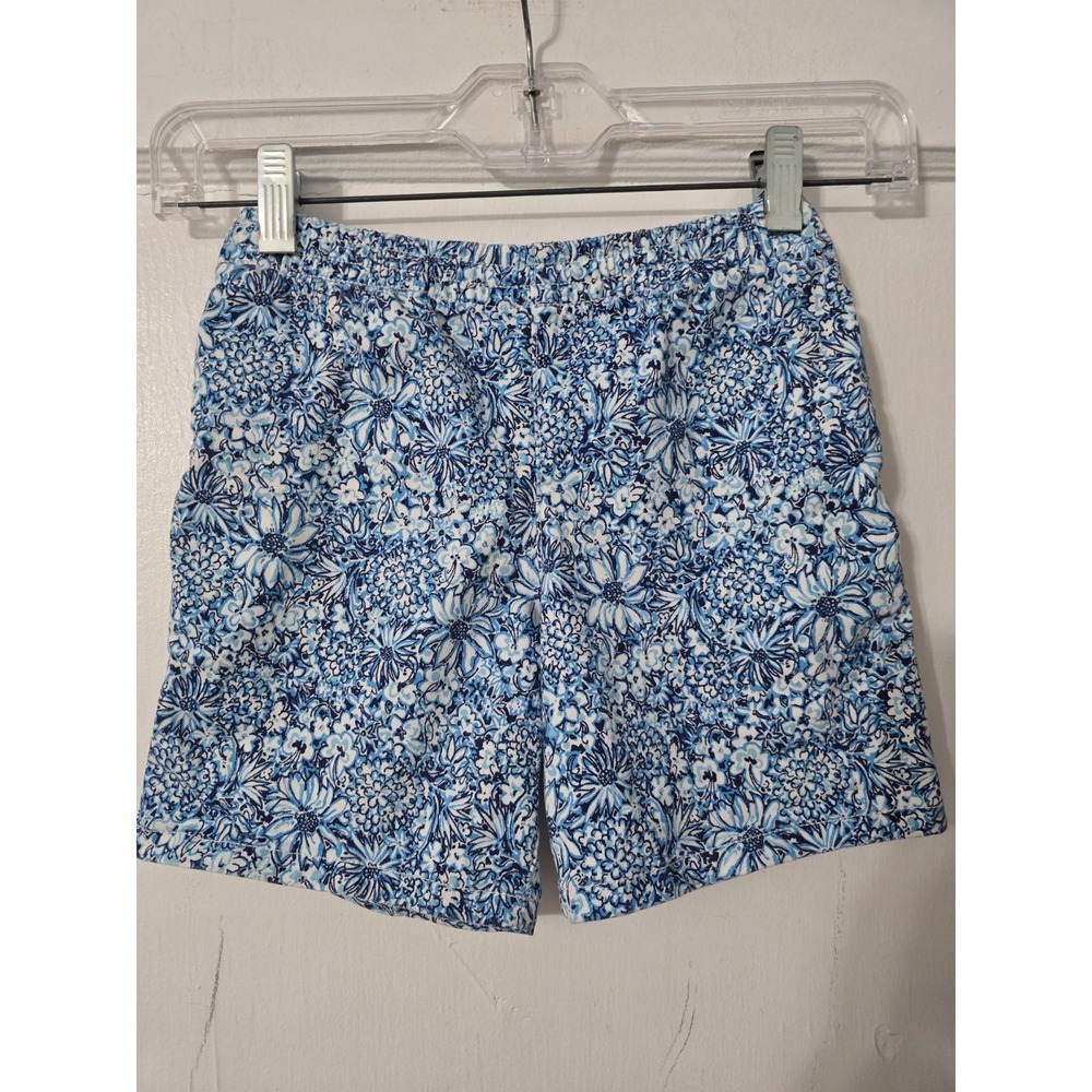 Lilly Pulitzer Boy Small Blooming Together CORAL COAST SHORTS Pull-On Twill